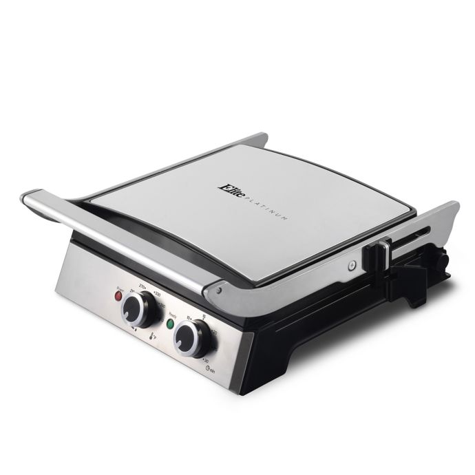 Elite Platinum Electric Grill And Griddle In Stainless Steel Bed Bath Beyond