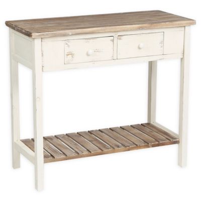 white sofa table with drawers