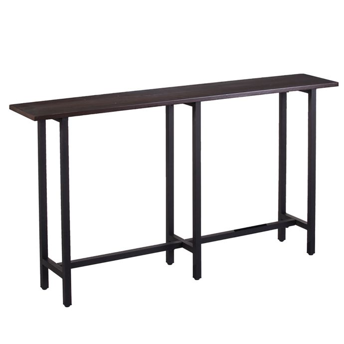 Southern Enterprises Hendry Narrow Console Table In Matte Black
