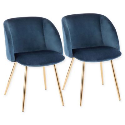 LumiSource&reg; Velvet Upholstered Luna Dining Chairs (Set of 2)