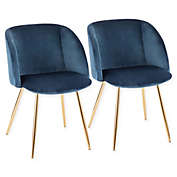 LumiSource&reg; Velvet Upholstered Luna Dining Chairs (Set of 2)