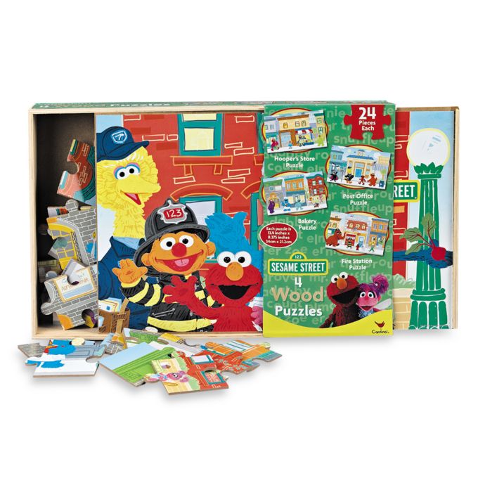 The Character Shop &gt; Sesame Street® 4-Pack Wooden Puzzles