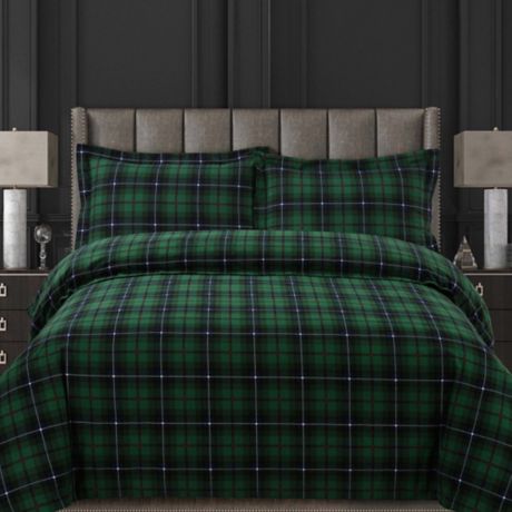 Tribeca Living Cambridge Plaid Duvet Cover Set