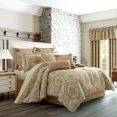 J. Queen New York Sardinia 4-Piece King Comforter Set in Gold. View a larger version of this product image.