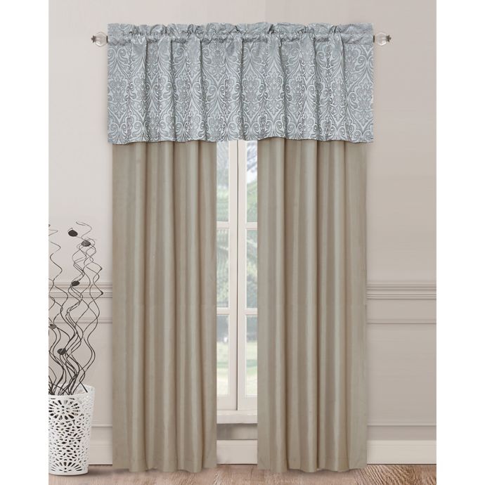 Umbria 84 Inch Rod Pocket Window Curtain Panel Pair In Taupe