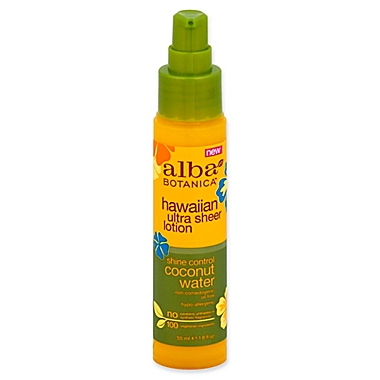 Alba Botanica&trade; 1.8 fl. oz. Hawaiian Ultra Sheer Lotion Shine Control Coconut Water. View a larger version of this product image.