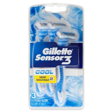 Gillette&reg; Sensor&reg;3 Cool 3-Count Men's Disposable Razor. View a larger version of this product image.