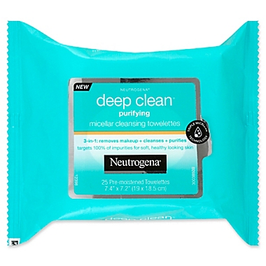 Neutrogena&reg; 25-Count Deep Clean&reg; Purifying Micellar Cleansing Towelettes. View a larger version of this product image.