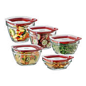 Rubbermaid&reg; Glass Food Storage Containers with Easy-Find Lids