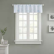 Marble Window Curtain Valance in Silver