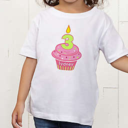 My Little Cupcake Personalized Birthday Toddler T-Shirt