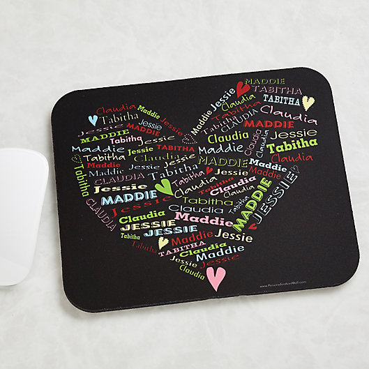 Alternate image 1 for Her Heart Of Love Personalized Mouse Pad