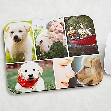 Pet Photo Collage Personalized Mouse Pad. View a larger version of this product image.
