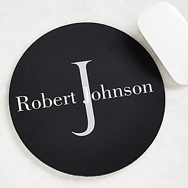 Classic Monogram Personalized Mouse Pad. View a larger version of this product image.