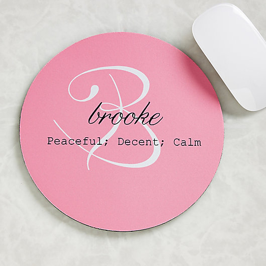Alternate image 1 for Name Meaning Personalized Mouse Pad