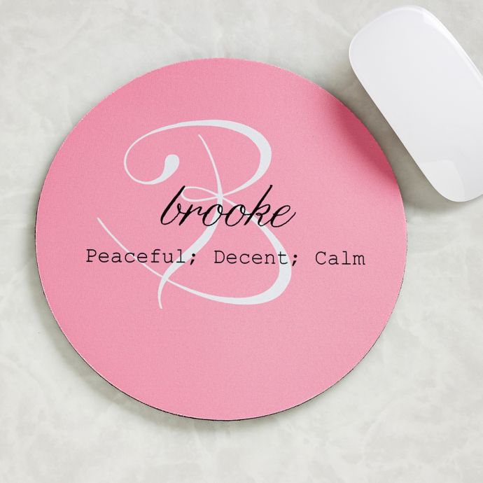 Name Meaning Personalized Mouse Pad Bed Bath And Beyond Canada