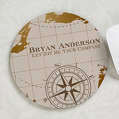 Compass Inspired Personalized Mouse Pad. View a larger version of this product image.