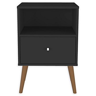 Manhattan Comfort Liberty 1.0 Nightstand in Black. View a larger version of this product image.