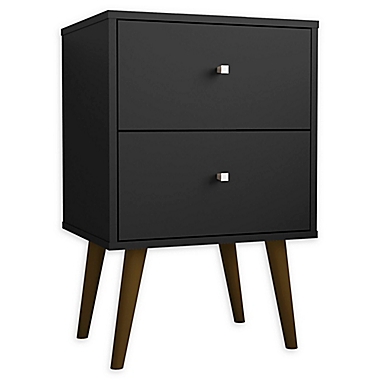 Manhattan Comfort Liberty 2.0 Nightstand in Black. View a larger version of this product image.