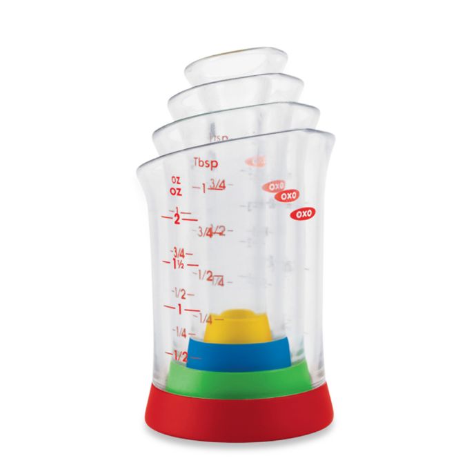 OXO Good Grips® 4Piece Mini Measuring Beaker Set Bed Bath and Beyond