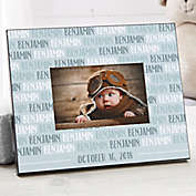 Modern Baby Boy Personalized Picture Frame