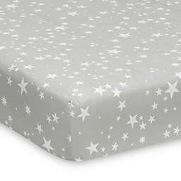 Lambs & Ivy® Milky Way Fitted Crib Sheet in Grey/White