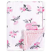 Hudson Baby&reg; Mink Floral Baby Blanket in Pink