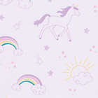 Alternate image 1 for Trend Lab&reg; Unicorn Rainbow Deluxe Flannel Fitted Crib Sheet