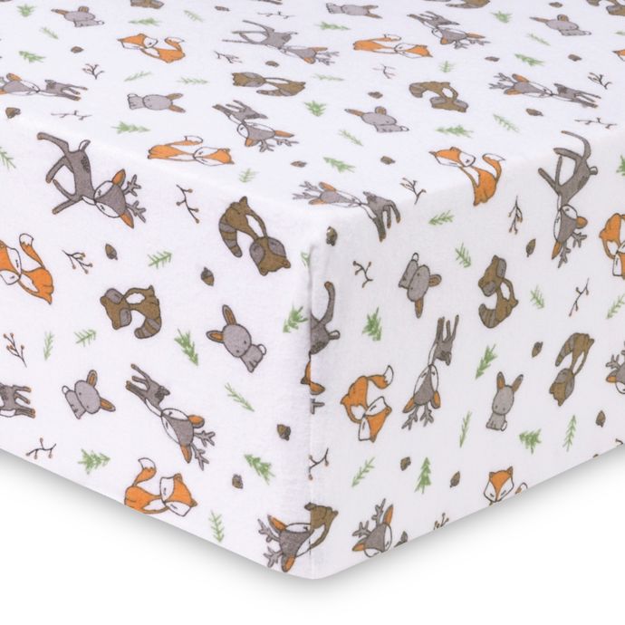 Trend Lab® Forest Nap Deluxe Flannel Fitted Crib Sheet | buybuy BABY