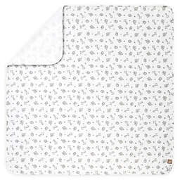 Trend Lab® Safari Chevron Deluxe Flannel Swaddle Blanket in Grey/White