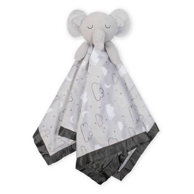 Just Born&reg; XL Plush Elephant Security Blanket in Grey