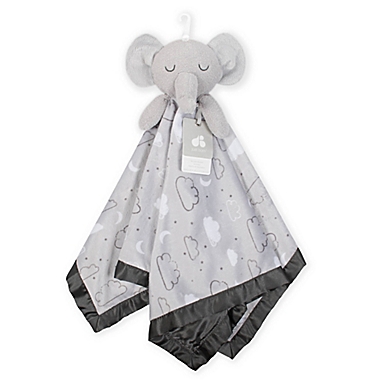Just Born&reg; XL Plush Elephant Security Blanket in Grey. View a larger version of this product image.