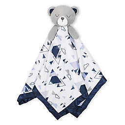 Just Born® XL Plush Bear Security Blanket in White/Blue