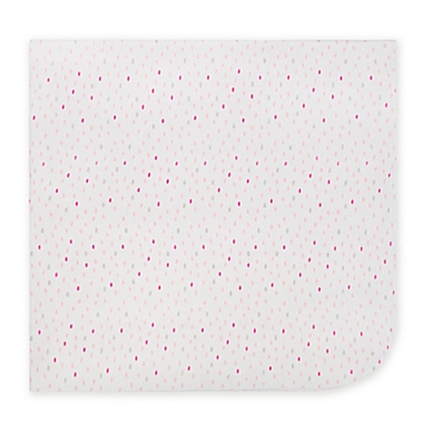 Just Born&reg; 4-Pack Flannel Blankets in Pink/Aqua. View a larger version of this product image.