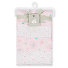 Alternate image 3 for Just Born&reg; 4-Pack Flannel Blankets in Pink/Aqua