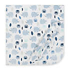 Alternate image 1 for Just Born&reg; 4-Pack Flannel Blankets in Blue/Grey
