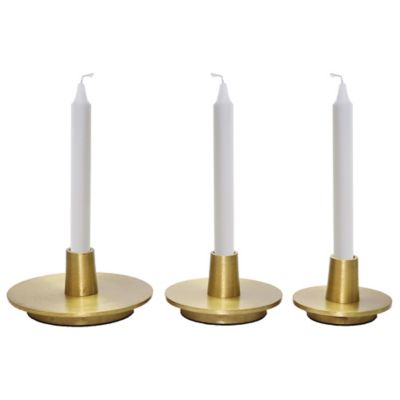 gold candle tray