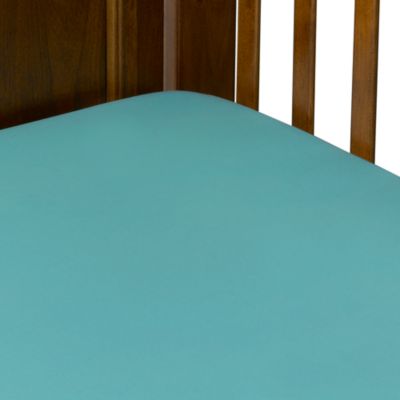 turquoise crib sheet