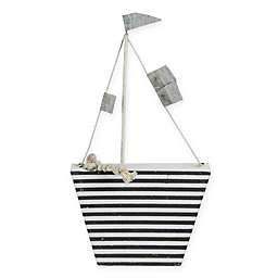 Northlight Cape Cod Striped Boat Tabletop Decoration in Grey