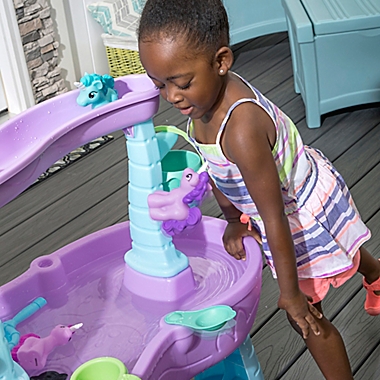 Step2&reg; Rain Showers &amp; Unicorns Water Table. View a larger version of this product image.