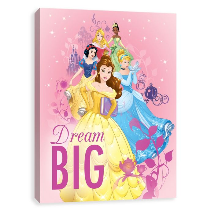 Disney® Dream Big Princess Canvas Wall Art Bed Bath And Beyond 9693