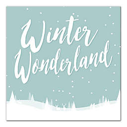 Designs Direct "Winter Wonderland" 16-Inch Square Canvas Wall Art