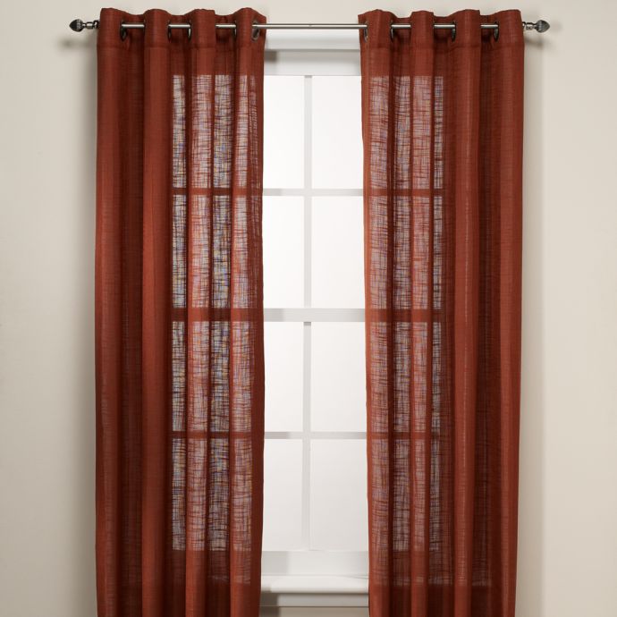 B Smith Origami Grommet 108 Inch Window Curtain Panel In Spice