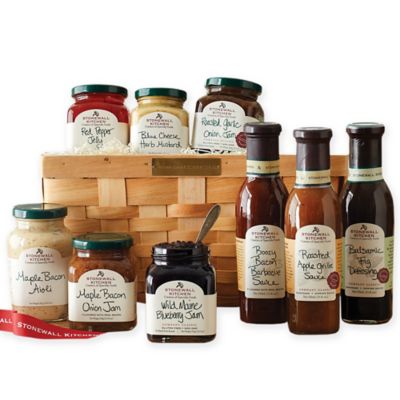 Stonewall Kitchen 10 Piece Favorite Flavors Gift Basket Bed Bath Beyond   230680666586081p