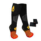 Alternate image 0 for ActionHeat&trade; Unisex Small/Medium AA Battery Heated Socks in Black/Yellow