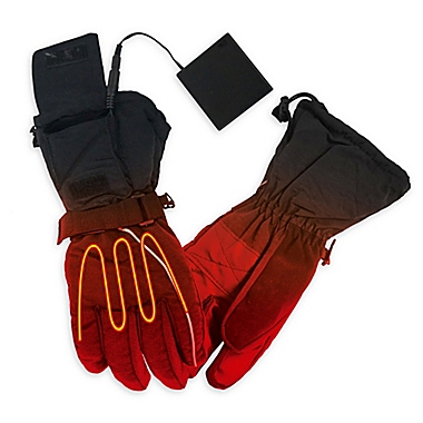 ActionHeat Men&#39;s Battery Heated Gloves in Black. View a larger version of this product image.