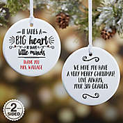 2 Sided Glossy It Takes A Big Heart Personalized Teacher Ornament- Small