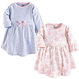 Touched by Nature 2-Pack Floral Organic Cotton Dresses in Pink