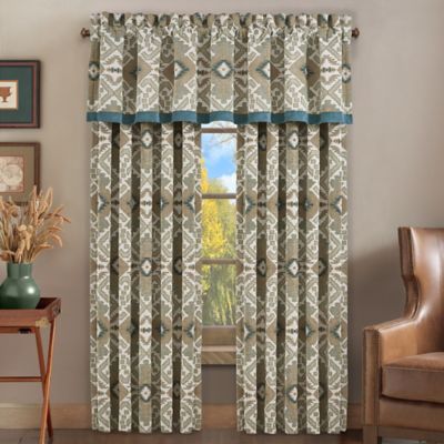 J. Queen New York&trade; Phoenix 2-Pack 84-Inch Rod Pocket Window Curtain Panels in Spa