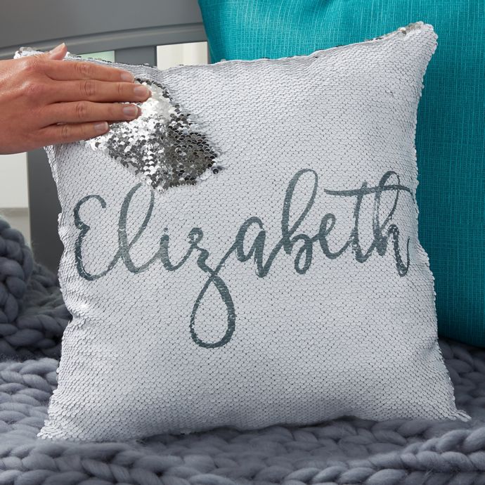 Mermaid Sequin Personalized Throw Pillow Bed Bath & Beyond